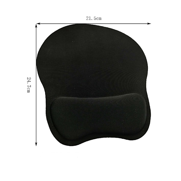 Ergonomisk musmatta med handledsstöd Gel musmatta med handledsstöd, bekväm datormusmatta för bärbar dator, smärtlindrande musmatta för kontor &
