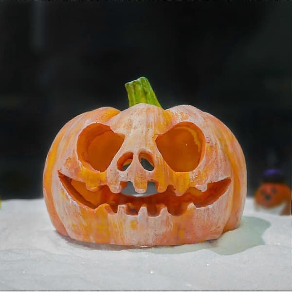 Græskar Akvariepynt | Efterårs Akvariedekoration | Halloween Akvariedekorationer