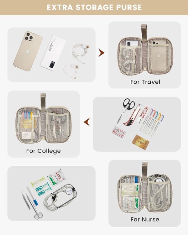 Women's Laptop Backpack, Work Computer Bag, Waterproof Travel Computer Backpack with Storage Pocket, 2-Piece Set.