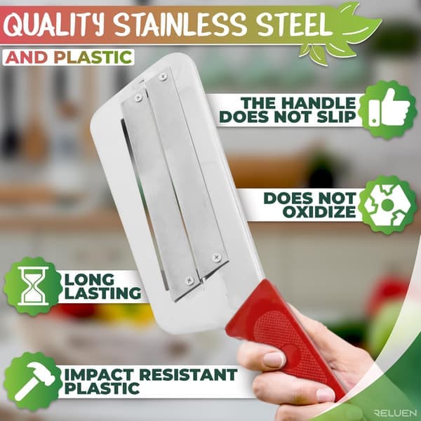 Cabbage Shredder - Stainless Steel Shredder with an Ergonomic, Non-Slip Handle, 30 cm Rust-Resistant Cabbage Slicer.