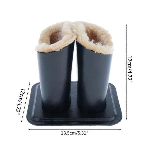 Novelty Plush Lined Eyeglasses Case Creative Leather Eyeglasses Stand Case Glasses Holder Eyewear Holder Dis Red