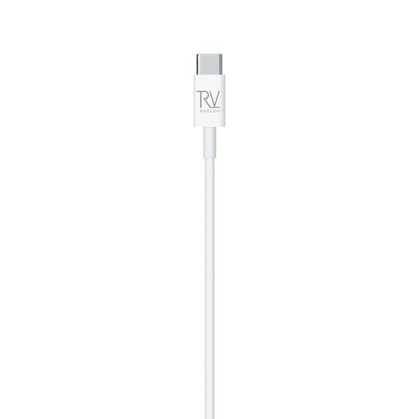 Rvelon USB-C till Lightning Kabel 2m Vit