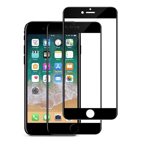 iPhone SE (2020) - 2-Pack Heltäckande Härdat Glas - Full Fit iPhone SE (2020) iPhone SE (2020)