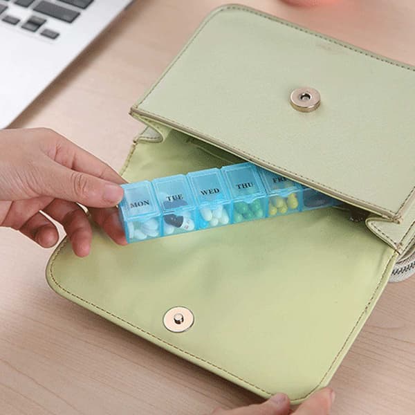 Doseringsboks Doserer Pilleboks - Dosett Ukeboks transparent