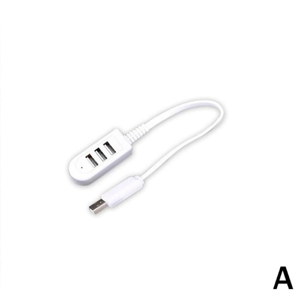 3-portars USB 3.0 Multi High Speed HUB Splitter Expansion för stationär dator whiteA 0.3m