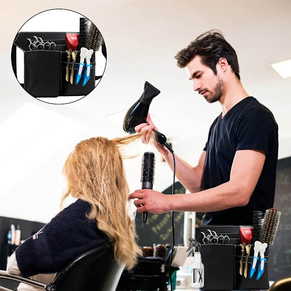 Frisörsaxväska, Barber  Midjeväska, Professionell förvaring av frisörverktyg
