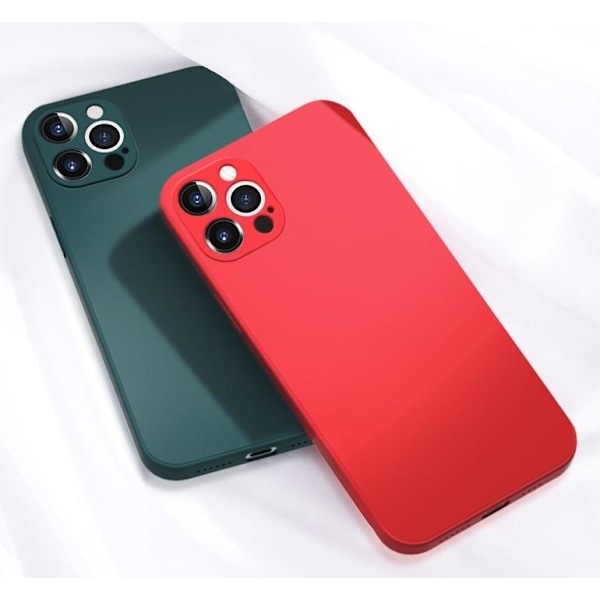 iPhone 12 Pro Max Skal - Mikrofiber Silikon Mörkblå Mörkblå