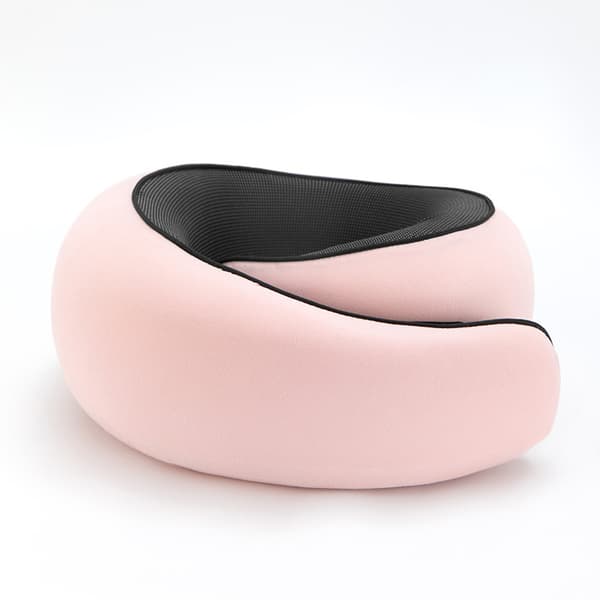 Resenackkudde U-formad minnesbomull Nackkuddar Massage Nackkudde Sovande Flygplansdyna Cervikal Hälsovårdskudde Rosa pink