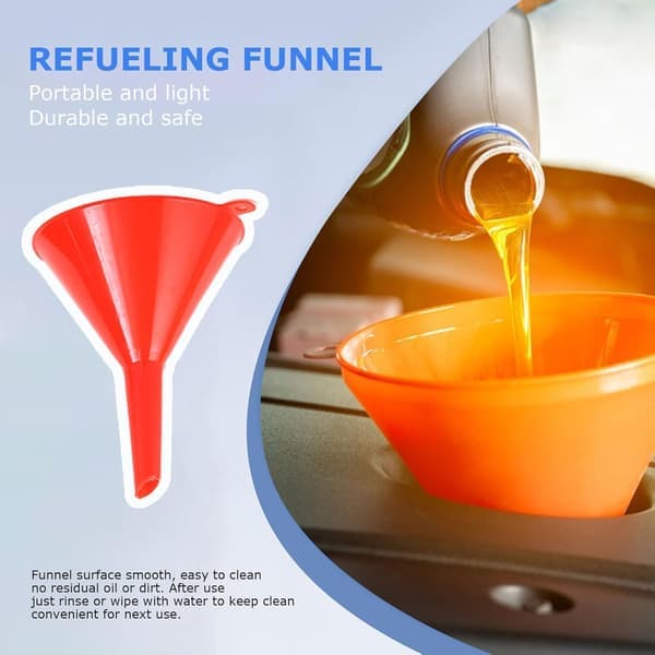 4-piece PP Funnel Set for Filling Bottles or Containers 4 Different Sizes Multi-functional Wide Mouth Funnels