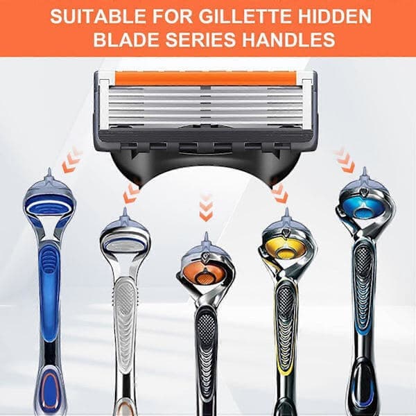 12 stk. ProGlide barberblade, 12 udskiftningsblade, ProGlide vådbarberingspakke til mænd