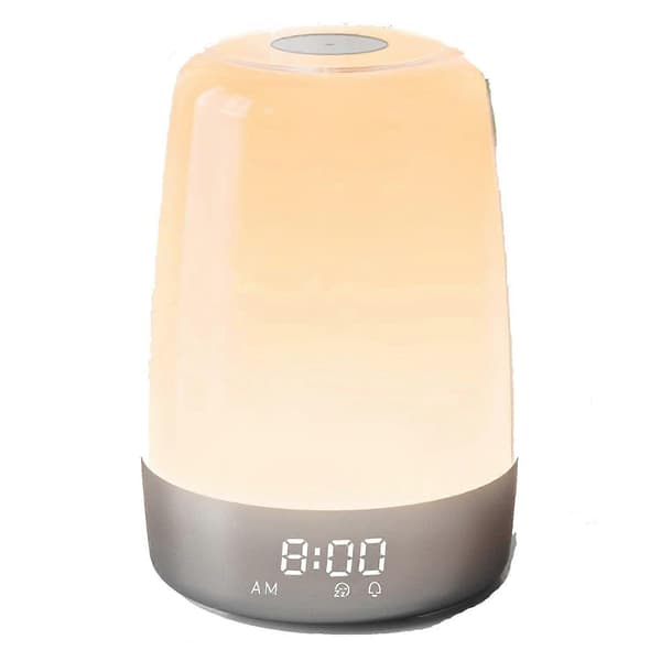 Sunrise Alarm Clock, Wake-up Light Alarm Clock, 3 Modes Dimmable Modern Small Digital Bedside Lamp For Deep Sleep