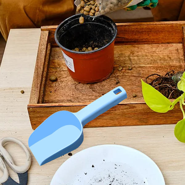 3 st Plast Jord Spade Plast Trädgårdsspade Krukor, Transplant Spade Foder Slev Metall Slev Små Trädgårdsspadar