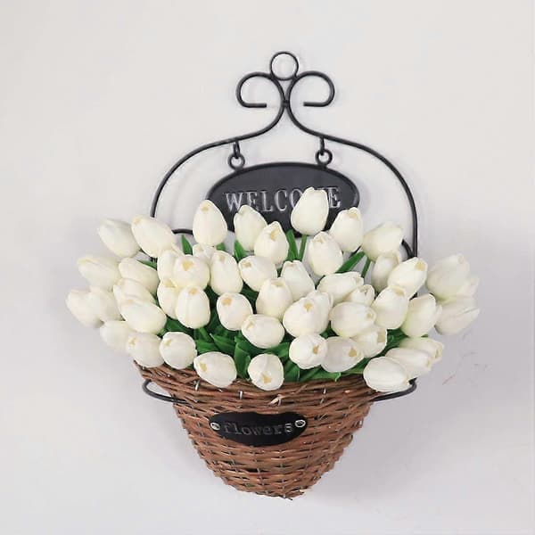 10 stk \"Real Touch\" tulipaner kunstige blomster buket bryllup midtpunkt indretning