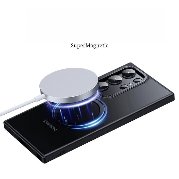 Samsung Galaxy S23 Svart Magnetisk Stativ Telefondeksel