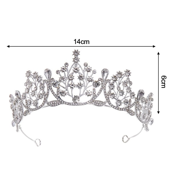 Princess Crystal Tiaras Rhinestone Hair Hoop RÖD red red