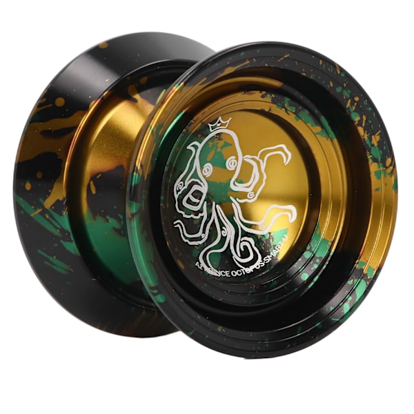 YoYo Ball svarar inte aluminiumlegering Advanced Fade Free Utsökt för tävling med handske 3st strängar svart guld