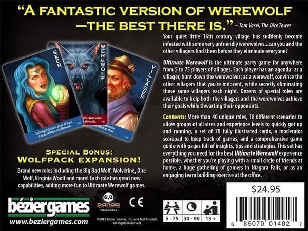 Bezier Games Ultimate Werewolf Deluxe