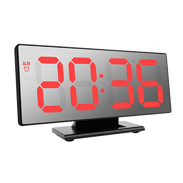 Elektronisk klocka Bordstemperaturvisning Multifunktion Snooze Natt Stor siffra Display LED Skrivbordsväckarklockor