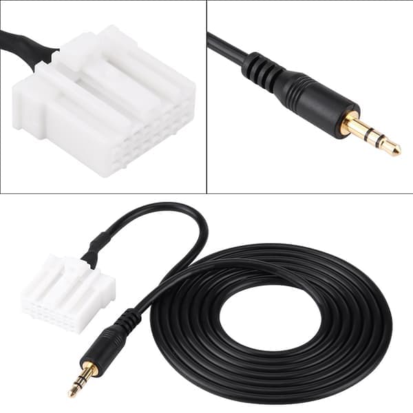 Bil Stereo Aux Kabeladapter 3,5 mm Jack CD-gränssnitt för Mazda 2 3 5 6 2006-2013 0.1