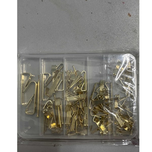 120 st bildkrokar kit, tavelupphängningssats med väggkrokar, tavelkrokar för kraftiga ramar för spegelvägg, tavelram, väggklocka, hängare