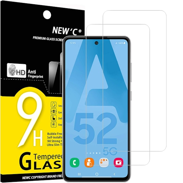 Skärmskydd Samsung Galaxy A52/A52 5G/A52S 5G härdat glas 2-pack