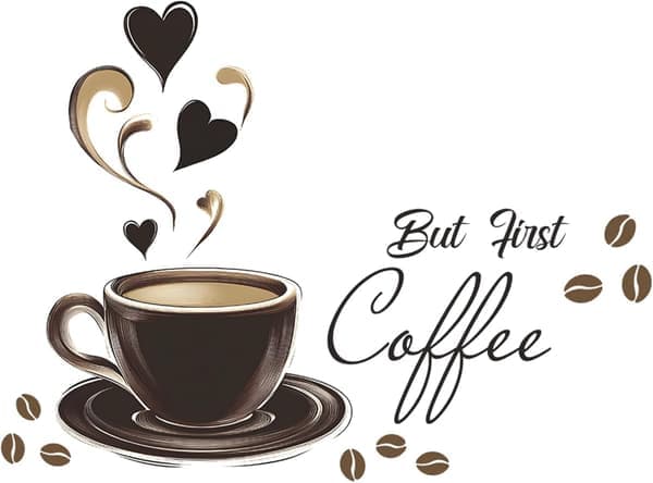Kaffe Väggdekal
