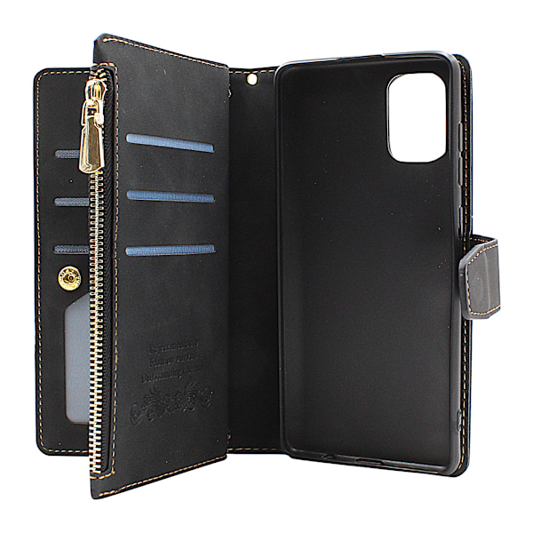XL Standcase Lyxfodral Samsung Galaxy A71 (A715F/DS) Marinblå Svart