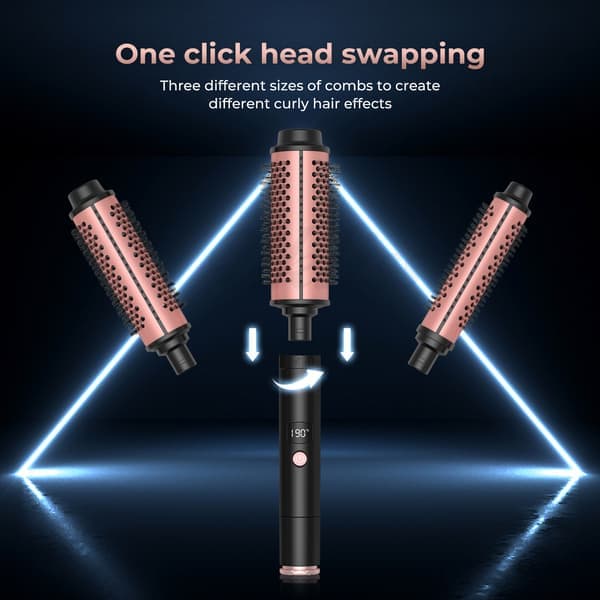 Wavytalk Hot Brush, Ionic Heated Round Brush for Voluminous Hairstyles, Ceramic Ionic Technology Reduces Hair Damage, Fast Heating