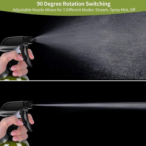 Ren sprayflaska för växtsprayflaska 2-pack 500 ml sprayvatten sprayflaska spray utan läckage hårspruta tom justerbart munstycke