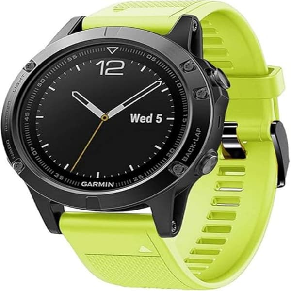 Til Fenix5/6/7/7x/6x/5X Rem 26mm Silikonearmbånd Grass Green