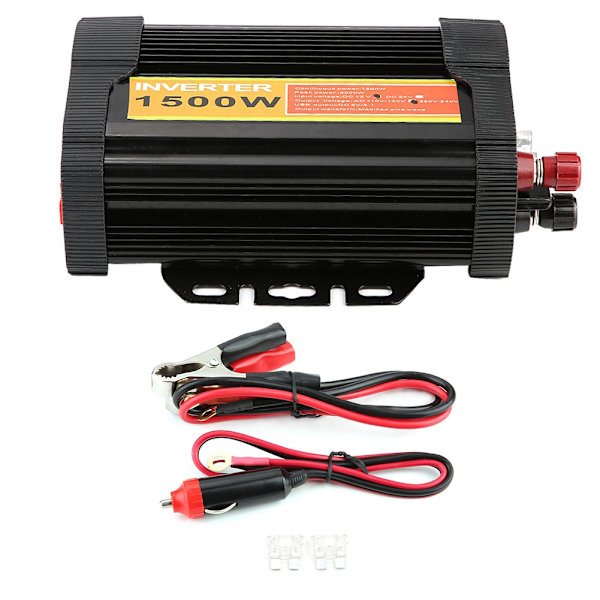12V DC till 110V AC 1500W Bil Auto Spänningsomvandlare Inverter Konverter Bil Laddning