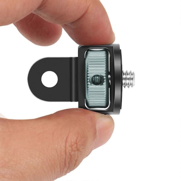 Til stativmonteringsadapter 1/4 skrue til Insta-360 Hero Actionkamera Sort Grå Blac grey