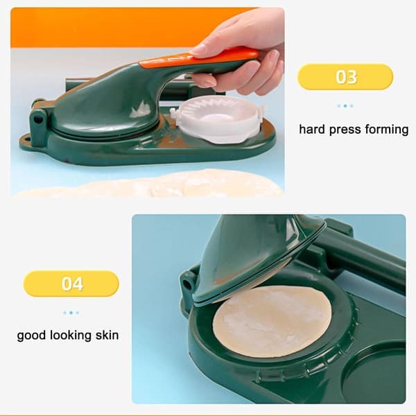 Dumplingmaskin med rulle, manuell deigpresse, Empanada-presse for pressing av dumpling-skall