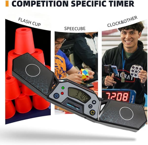 Professional Speed Cube Timer Touch Control Timer with Display Cube Race Stack Competition A Great Gift for Boys and Girls