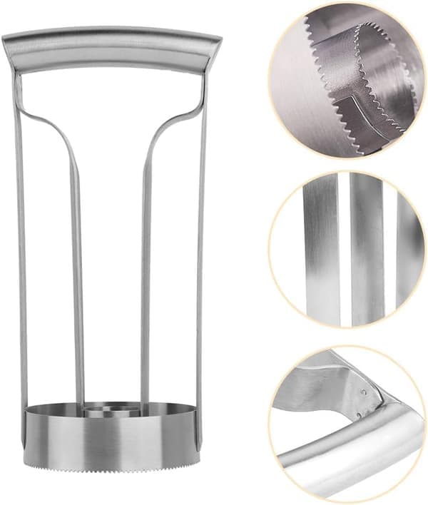 Pineapple Corer in Stainless Steel, Non-Slip Handle, Fruit Tool, Durable Pineapple Corer, Dishwasher Safe Gadget