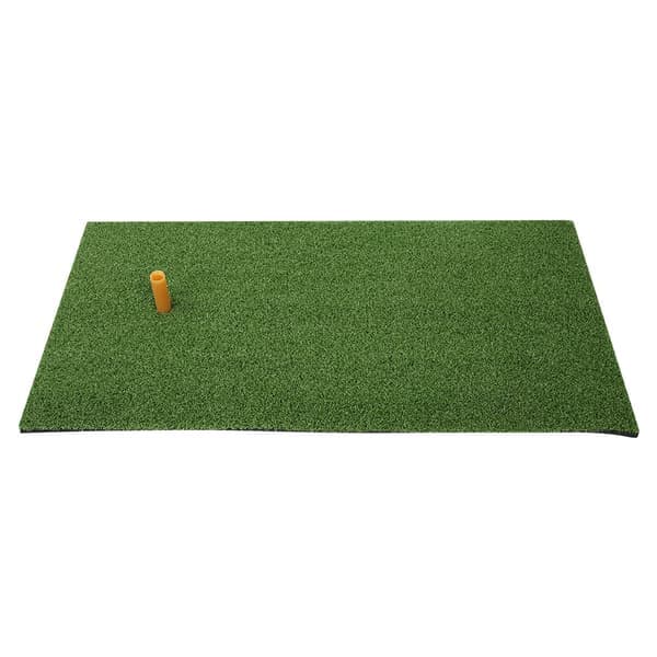 Golfslag-måtter Indendørs Udendørs Golfsving Træningsgræsmåtter med Gummi Golf Tee