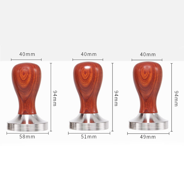 Kaffetamper 49mm/51mm/58mm Virvelplatt Bas Rippel Espresso Café Barista Verktyg För Kökstillbehör Kaffeepress