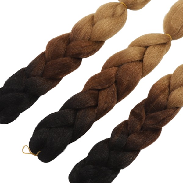 3 st C14 Hår Dreadlocks Extensions Gradient Färg Flätor Hår Extensions Set