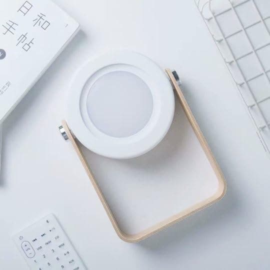Adjustable, Dimmable, Touch Control, USB-C Rechargeable, Bamboo Handle, Foldable, Night Light, Desk Lamp, Flashlight, Multiple Functions, Gift, Novelty