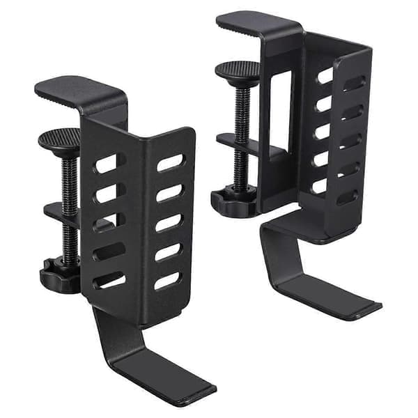 Desktop lodret laptop-stander, laptop-montering uden boring, desktop hængende laptop-holder, desktop-klip A