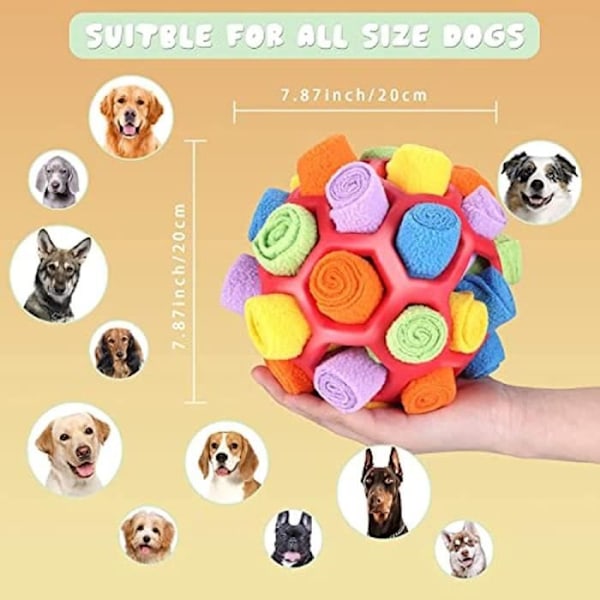 Snuffelboll för hundar, Snuffelboll Hundgodis Dispenser, Boll Snuffelmatta för hundar