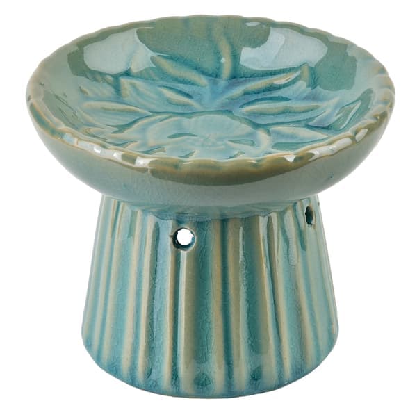 Keramisk Aromaterapi Eterisk Olje Varmeskål 11x8x8.5 cm - Turkis, Stilig Design