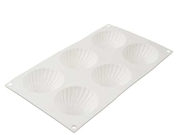 Spiral Halvklot Silikonform Semisfär Mousseform Pralinform Vit vit