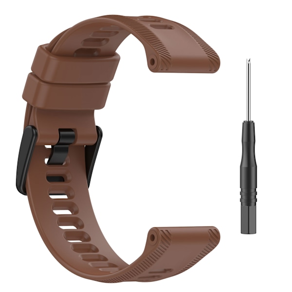 Klockarmband Silikon Garmin Forerunner 265 / 965 Garmin Forerunner 265 / 965 Brun Sort