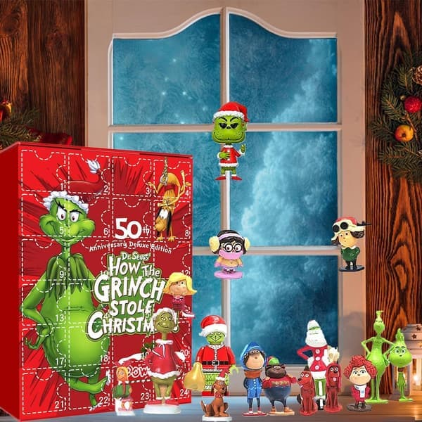 Grinchens juletræspynt - 2026 julekalender nedtælling til jul for børn og voksne