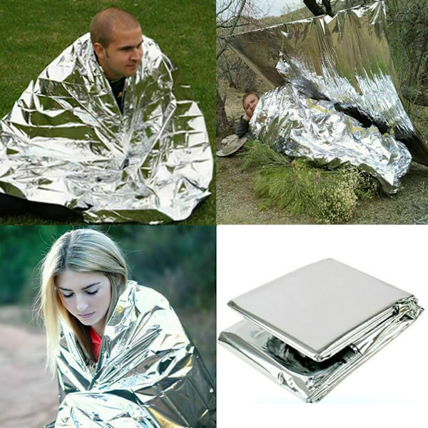 Hopfällbart Nödtält / Filt Emergency Survival Vandring Campin