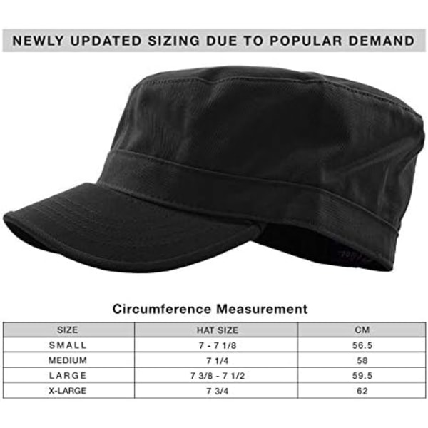 Army Cap Basic Everyday Military Style Hat