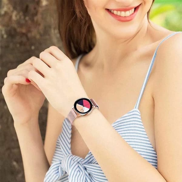 Til Garmin Forerunner 245 Music/Forerunner 645 Music Stærk Magnet Mesh Rem Armbåndsur (20mm) Multi Style E Other Smartwatch Model