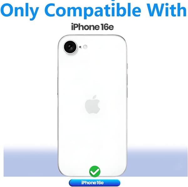 iPhone 16e Cover Flip Læder Pung Bog Stand Folio Kort Holder Telefon Cover iPhone 16e (SORT)