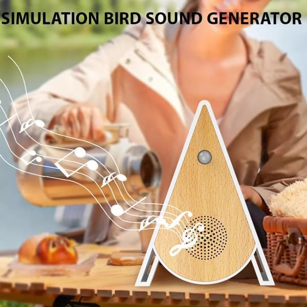 Singing Bird Box, White Noise Nature Sound Box with Motion Sensor, Portable Bird Chirping Box Relaxation Tool with 15/30/60 Minute Timer